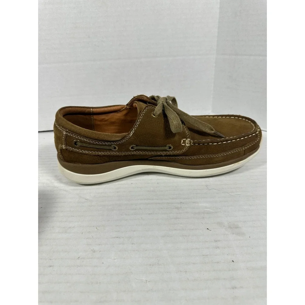 Propet‎ Pomeroy Mens Brown Leather Boat Shoes MCA082S Size 11.5 M